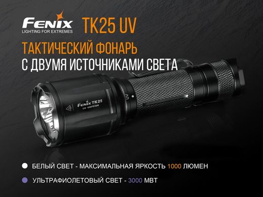 Фонарь ручной Fenix TK25 UV Cree XP-G2