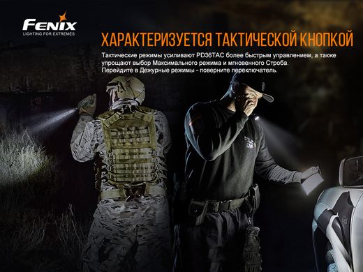 Фонарь ручной Fenix PD36TAC