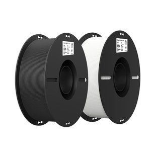 Пластик для 3D-принтера Creality PLA 2x1кг, 1.75мм, white+black (3301010337)