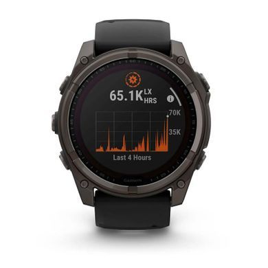 Смарт-годинник Garmin fenix 8 51mm,Saph Solar,CrbnGry Ti/Blk,Blk/PblGryBnd (010-02907-11)