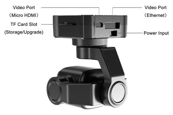 Камера з підвісом SIYI A8 mini 4K з 3-осьовою стабілізацією