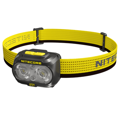 Налобный фонарь с универсальным питанием Nitecore UT27 New (2 x CREE, 800 люмен, 9 режимов, 3xAAA, USB-C)