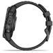 Смарт-годинник Garmin fenix 7 Pro Saph Solar, Crbn Gry DLC Ti w/Black Band, GPS (010-02777-11)