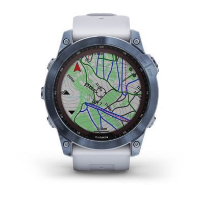 Смарт-годинник Garmin fenix 7X Sapph Sol Mineral Blue, GPS (010-02541-15)