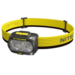 Налобний ліхтар із універсальним живленням Nitecore UT27 Pro New (2 x CREE, 800 люмен, 9 режимів, 3x AAA, USB-C)