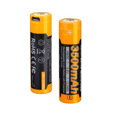 Аккумулятор 18650 Fenix (3500 mAh) micro usb зарядка