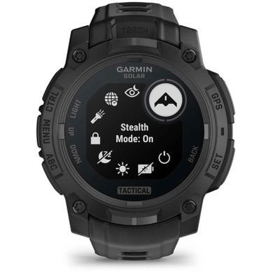 Смарт-годинник Garmin Instinct 3, Tactical, Solar, 45mm, Black, GPS смарт-годинник (010-02934-50)