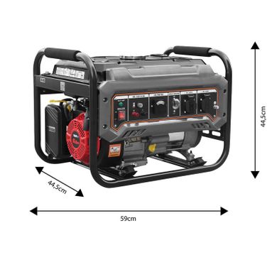 Генератор Graphite 230V (1 фаза), 2/2.2kW, ручний старт, AVR, 40кг (58G904)