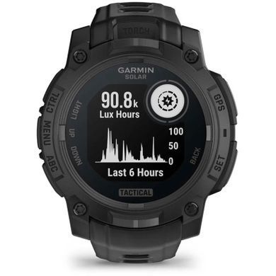 Смарт-годинник Garmin Instinct 3, Tactical, Solar, 45mm, Black, GPS смарт-годинник (010-02934-50)
