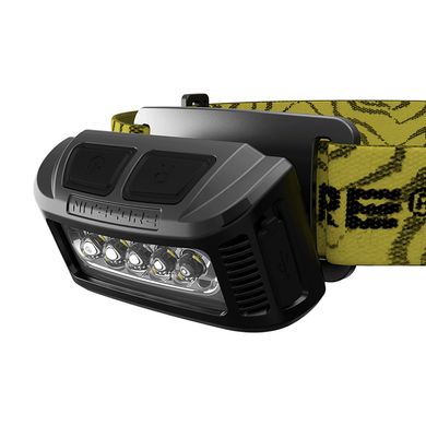 Ліхтар налобний Nitecore NU10 (4xLED + RED LED, 160 люмен, 7 режимів, USB), чорний