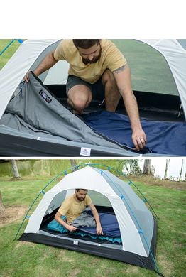 Спальник сверхлегкий Naturehike Ultra light LW 180 NH15S003-D, (20°C), pp M, левый, темно-зеленый