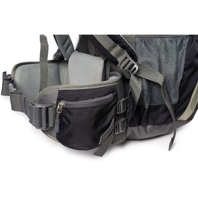 Рюкзак туристический Naturehike NH70B070-B, 70 л+5 л, черно-серый