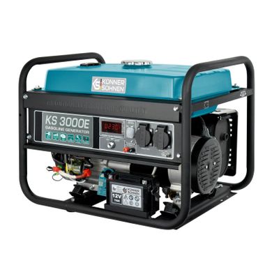 Генератор Konner&Sohnen KS 3000E, 230В, 3.0kW, електростартер, 46.1кг (KS3000E)