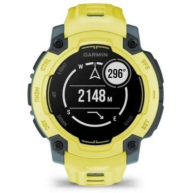 Смарт-годинник Garmin Instinct E, 45 mm, ElectricLimeBezel w/ ElectricLimeBand, GPS смарт-годинник (